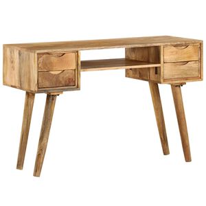 vidaXL Pisalna miza trden mangov les 115x47x76 cm
