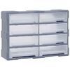 vidaXL Organizator z 8 velikimi predali 52x16x37 cm