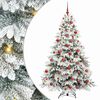 vidaXL Umestno božično drevo med 300 LED Bela 180 cm PE in PVC