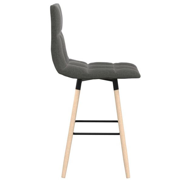 vidaXL Barski stolčki 2 kosa svetlo sivo blago