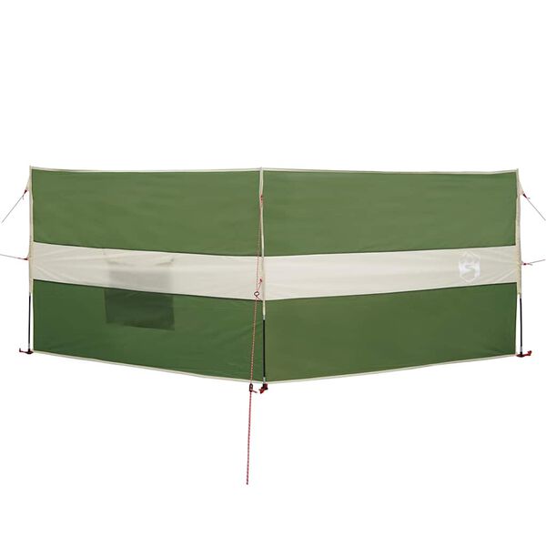 vidaXL Camping Windbreak Green 344x120 cm Vodoodporen