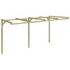 vidaXL Prislonska pergola 2x4x2,2 m lesena
