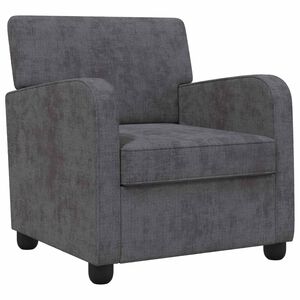 vidaXL Fotelj Temno siva Chenille