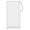 vidaXL Komoda z LED bela 42,5x34x85 cm inženirski les