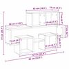 vidaXL Stenska polica artisan hrast 82 x 15 x 51 cm Konstruiran les