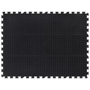 vidaXL Gumijasta talna plo&scaron;ča črna 12 mm 90x120 cm