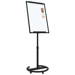 vidaXL Magnetna bela tabla Črna in bela 62 x 62,5 x 197 cm EPS