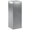 vidaXL Stojalo za rastline Srebrna 30 x 30 x 80 cm Jeklo