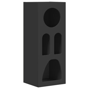vidaXL Strani &scaron;al ELST Črna 40 x 35 x 100,5 cm Inženirski les
