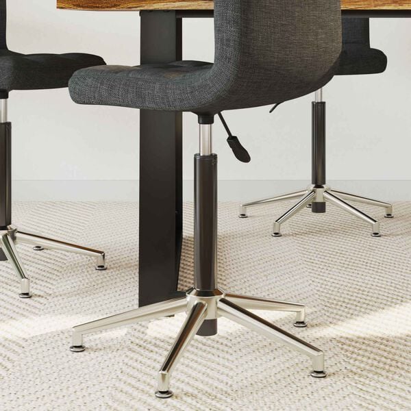 vidaXL Plinski valj pisarniškega stola Črna 21,5 cm elezo