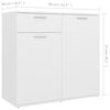 vidaXL Komoda bela 80x36x75 cm iverna plo&scaron;ča