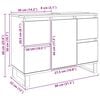 vidaXL Kopalni&scaron;ka omara za umivalnik Artisan Oak 80x33x60 cm