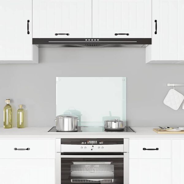 vidaXL Kuhinjska za&scaron;čitna obloga mlečna 70x50 cm kaljeno steklo