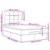 vidaXL Otomanski posteljni okvir z vzmetnicami moder 120x200cm žamet