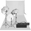 vidaXL Komplet za foto studio z lučmi in ozadjem