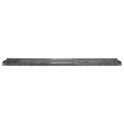 vidaXL Mizna plošča črna Ø 40x2,5 cm marmor