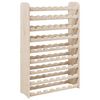 vidaXL Stojalo za vino 72,5x25x111,5 cm trdna borovina