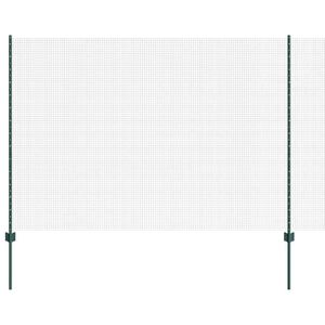 vidaXL Varjen žični ograjo s stebri 25 x 1,6 m Jeklo s PVC premazom