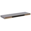vidaXL Stenske police 2 kosa sive 80x23,5x3,8 cm MDF