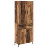 vidaXL Visok predalnik Star les 69,5 x 34 x 180 cm Inženirski les