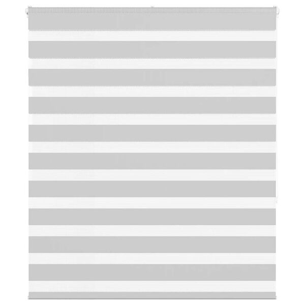 vidaXL Zebra senčilo svetlo sivo 130x150 cm tkanina &scaron;irina 125,9 cm