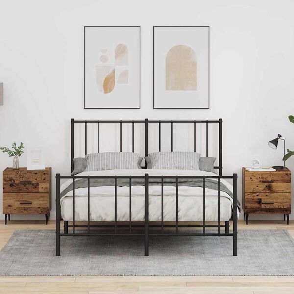 vidaXL Nočna omarica 2 pcs Star les 40 x 35 x 47.5 cm Konstruiran les