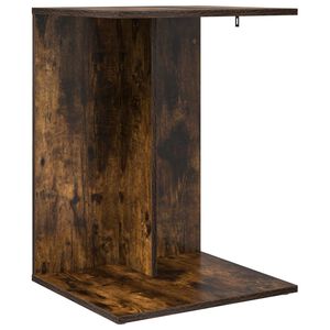 vidaXL Stranska miza Dimljeni oreh 45 x 40 x 62,5 cm Inženirski les