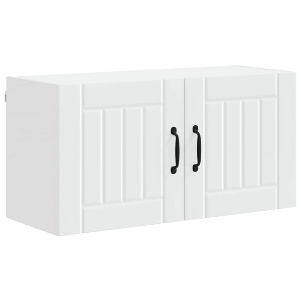 vidaXL Kuhinjski element Lucca Bela 80 x 31 x 40 cm Inženirski les