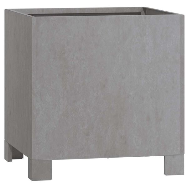 vidaXL Cvetlično korito z nogami 2 kosa zarjavelo 30x30x30 cm jeklo