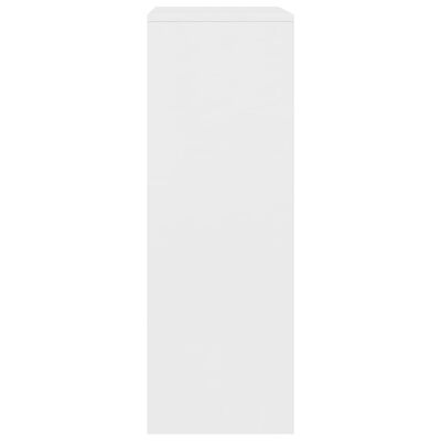 vidaXL Komoda s 6 predali bela 50x34x96 cm iverna plošča