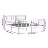 vidaXL Posteljni okvir iz trdnega lesa 120x200 cm