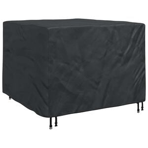 vidaXL Prevleka za pohi&scaron;tvo Črna 125 x 125 x 74 cm 210D Oxford tkanina