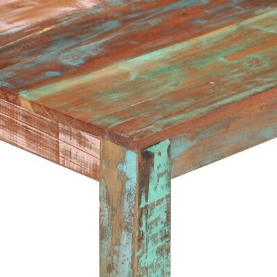 vidaXL Klubska mizica iz trdnega predelanega lesa 100x60x40 cm