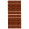 vidaXL Robniki za trato 10 kosov 20x103 cm prilagodljivi corten jeklo