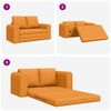 vidaXL Sofa postelja 60cm Temno rumena blago
