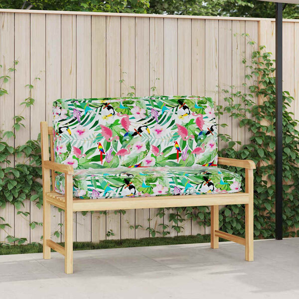 vidaXL Blazina Cvetlični večbarvno 120 x 50 x 12 cm Oxford tkanina