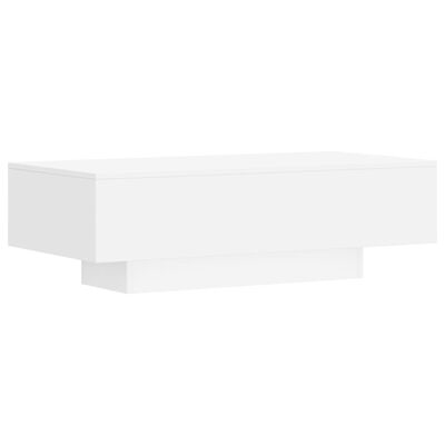 vidaXL Klubska mizica bela 100x49,5x31 cm inženirski les