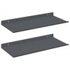 vidaXL Ležeča polica 2 kos Antracit 40 x 18 x 2,5 cm Jeklo