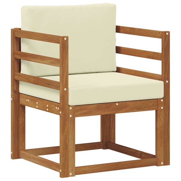 vidaXL Zunanja garnitura za sedenje Masivno akacijevo les in poliester