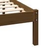 vidaXL Posteljni okvir medeno rjav iz trdne borovine 200x200 cm