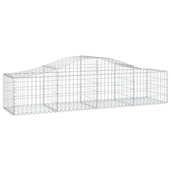 vidaXL Obokane gabion košare 13 kosov 200x50x40/60 cm pocinkano železo