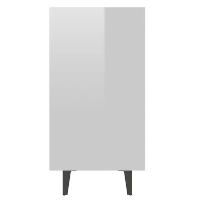 vidaXL Komoda visok sijaj bela 103,5x35x70 cm iverna plošča