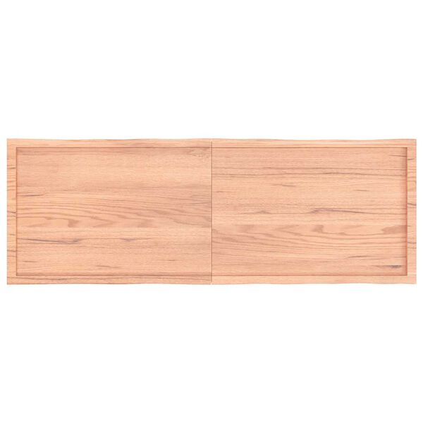 vidaXL Mizna plo&scaron;ča sv. rjava 180x60x(2-6)cm obdelana trdna hrastovina