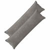 vidaXL Prevleka za blazino 2 pcs HOUTEN Temno siva 40 x 145 cm