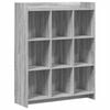 vidaXL Knjižna omara Siva Sonoma 87,5 x 30 x 111 cm Inženirski les