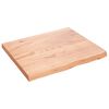 vidaXL Kopalni&scaron;ki pult svetlo rjav 60x50x(2-4) cm obdelan trden les