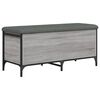 vidaXL Klop za shranjevanje siva sonoma 102x42x45 cm inženirski les