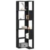 vidaXL Knjižna omara Črna Orehovina 50 x 50 x 179 cm