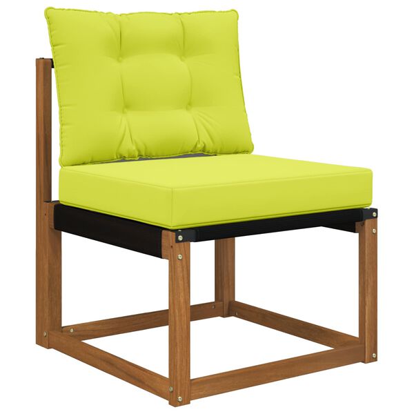 vidaXL Zunanja blazina za kavč 2 pcs Zelena Poliester