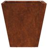 vidaXL Garden Planters 2 kosa 30x30x30 cm Weathering Steel